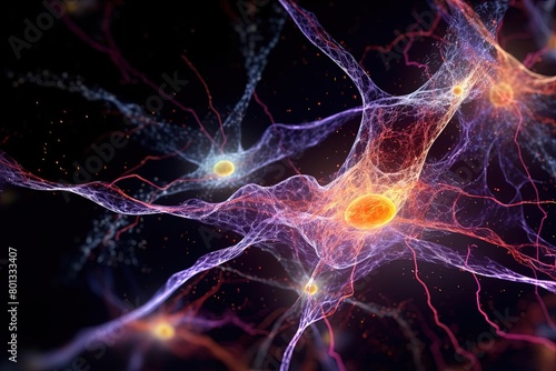 Dense Web of Firing Neurons: Computer Generated Microscopic © João Queirós