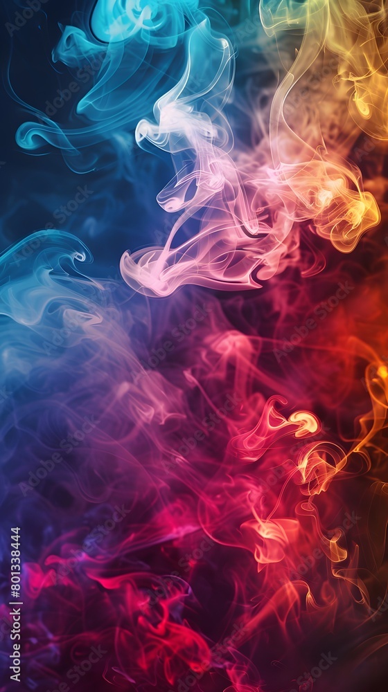 Fototapeta premium abstract colorful smoke background