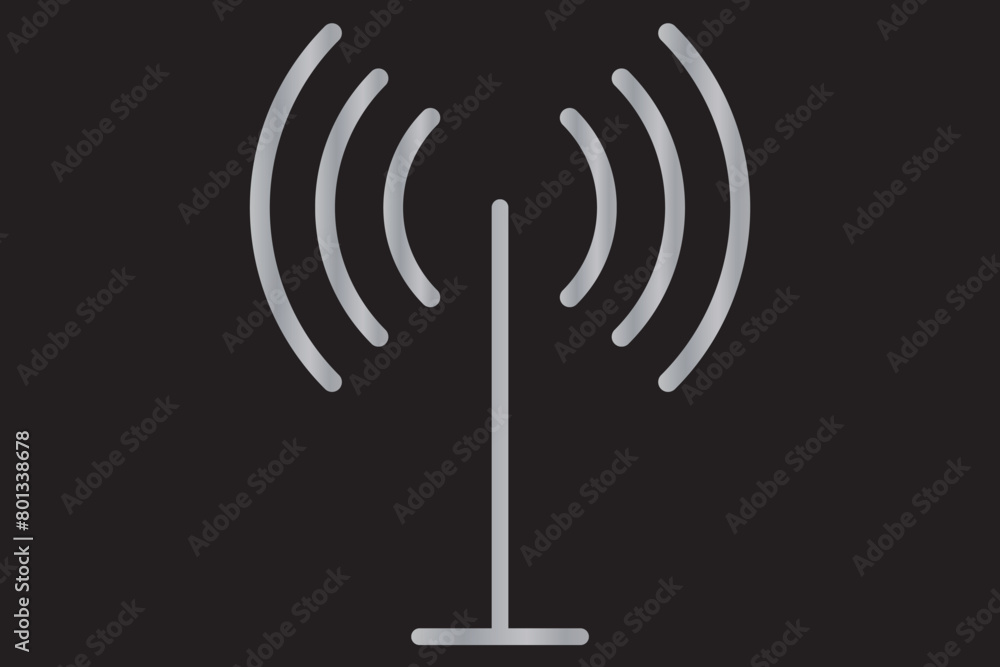Antenna tower icon collection. Wireless radio signal symbol set. Vector illustration. Antenna tower icon collection. Wireless radio signal symbol set. Vector illustration.