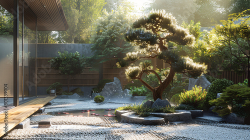 Zen Haven  Serene Japanese-Inspired Garden Retreat