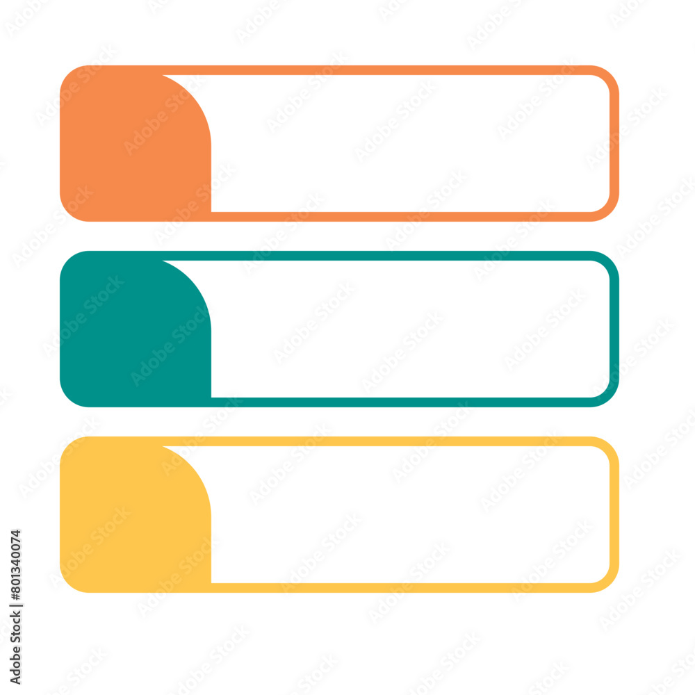 Infographic List Vector Design with 3 Step or Process Infographic List Vector Design with 3 Step or Process
