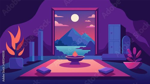 The peaceful meditation room offers a break from the hustle and bustle of daily life allowing you to clear your mind and find inner peace..