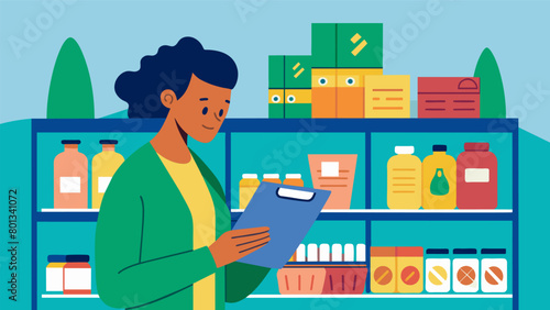 A shopper reading a product label carefully to make sure its worth the cost before buying.