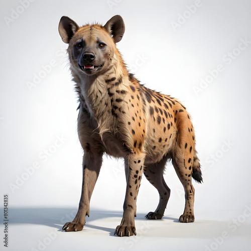 hyena on a white background