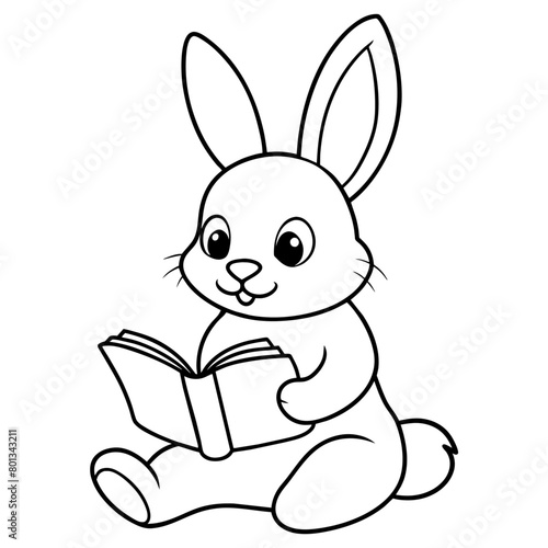 cute bunny coloring book vector (5) © Dream Is Power