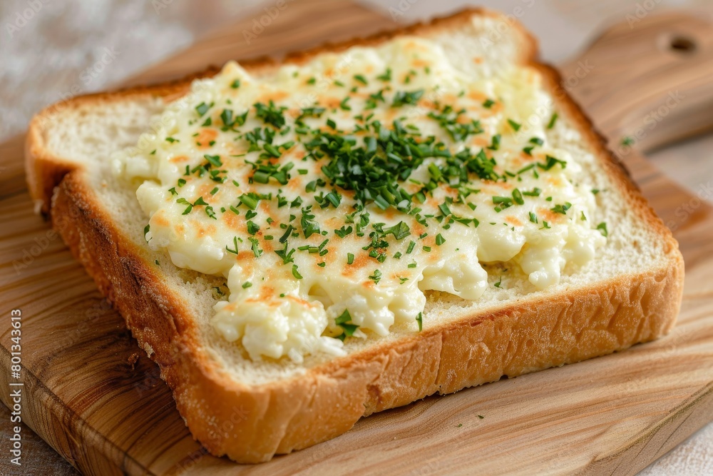 Close up of savory melted cheese sandwich on wooden board, delicious food photography Close up of savory melted cheese sandwich on wooden board, delicious food photography
