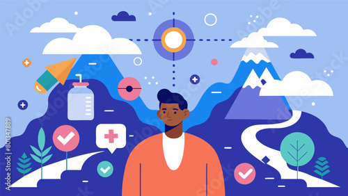 A the leads a visualization exercise where patients imagine themselves successfully navigating through challenging situations while receiving ketamine.