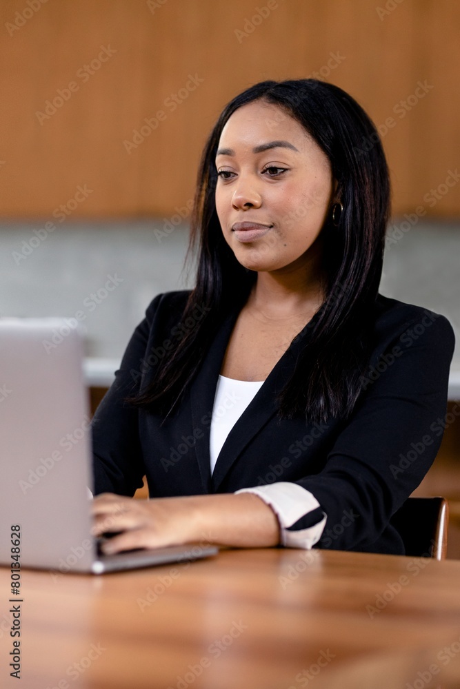 Successful businesswoman working from home in the pandemic Successful businesswoman working from home in the pandemic