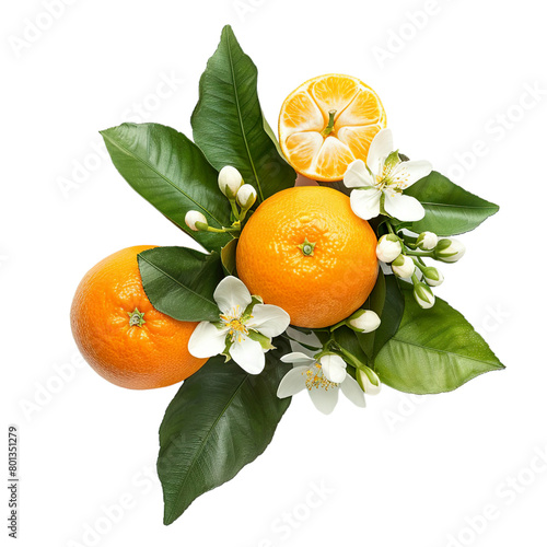 orange with leaves © Anum