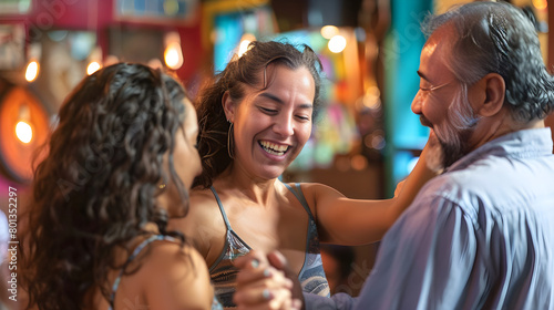 A Moment of Passion and Creativity: Salsa Dance Lessons in Progress © Johnny