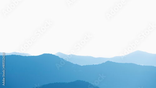 USA, Virgin Islands, St. John, Silhouettes of mountains photo