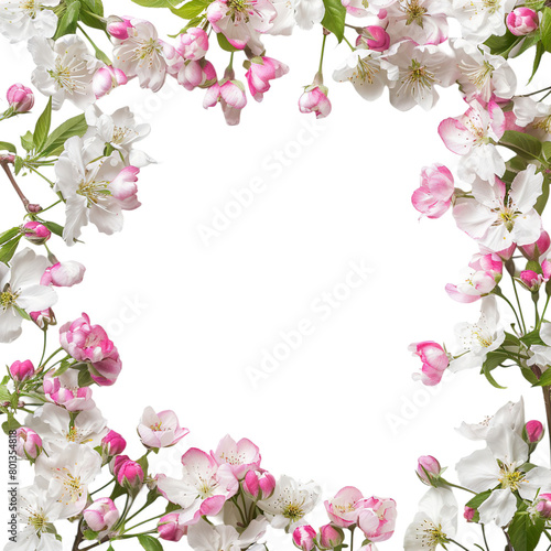 pink cherry blossom border © Anum