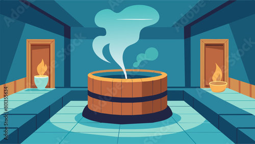 The sound of the steam hissing and the gentle humming of the saunas heater adds a sense of calm to the therapy session allowing each person to relax.