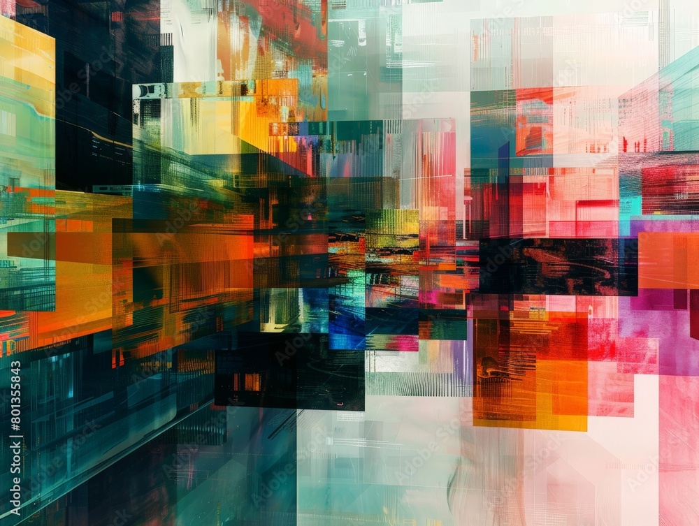 A digital landscape composed of geometric shapes morphing and shifting, reflecting an ever evolving code.