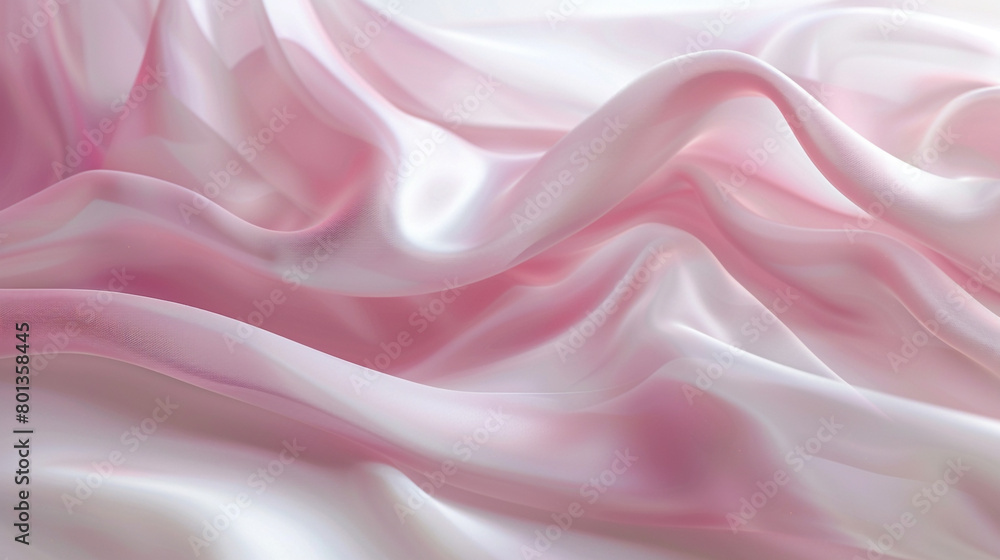 A soft blush pink wave, subtle and romantic, undulating elegantly over a white canvas, rendered in a crystal-clear high-definition image. A soft blush pink wave, subtle and romantic, undulating elegantly over a white canvas, rendered in a crystal-clear high-definition image.