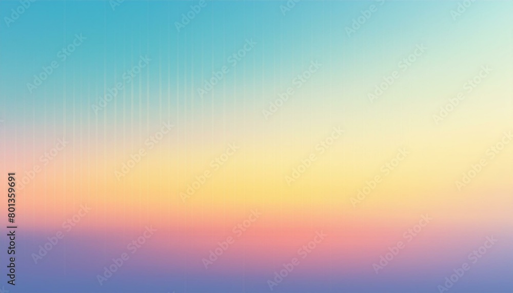Colorful blurred gradient abstract pattern with realistic background of grain sound effect, trendy and vintage style