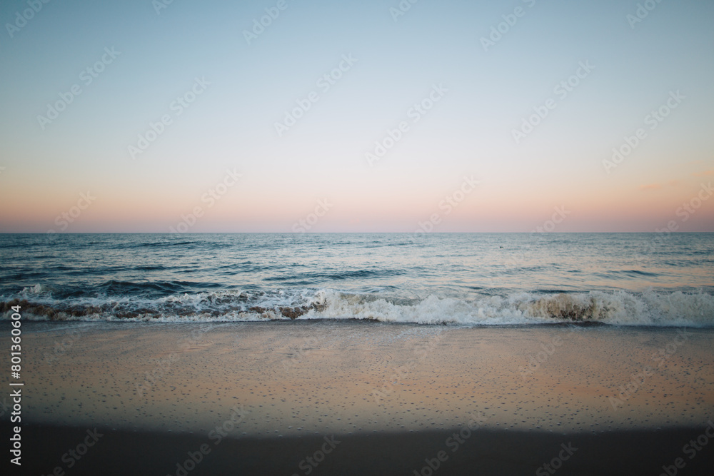 sunset on the beach