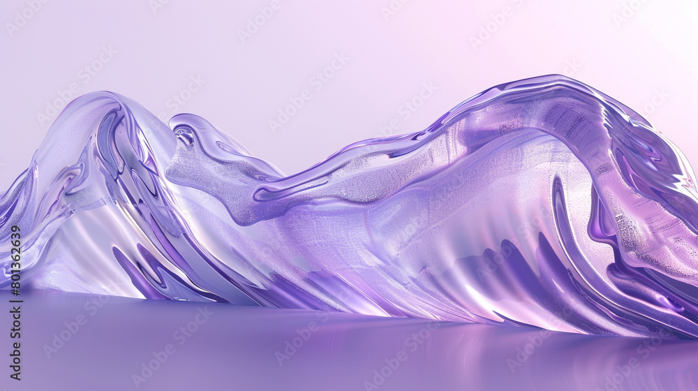 A wave of gentle periwinkle, blending seamlessly into a transparent glass texture that evokes a sense of whimsy and lightness, captured in A wave of gentle periwinkle, blending seamlessly into a transparent glass texture that evokes a sense of whimsy and lightness, captured in