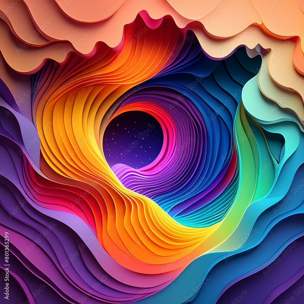 Paper portal to another world Paper portal to another world
