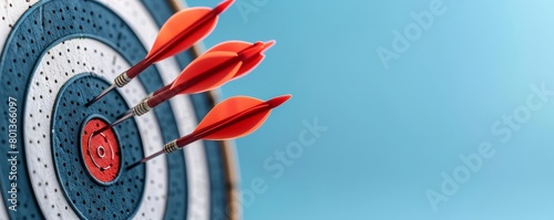 Bullseye with arrows hitting the target, signifying successful market penetration