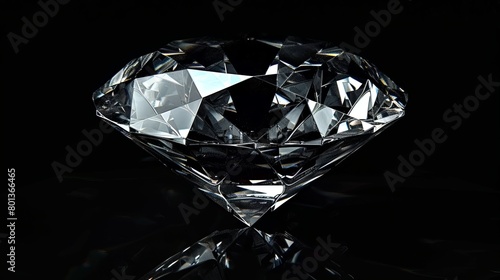 Illustration of a diamond set against a black background.