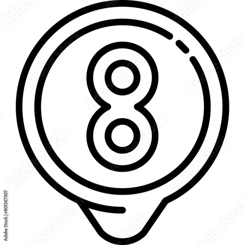 Eight Location Icon