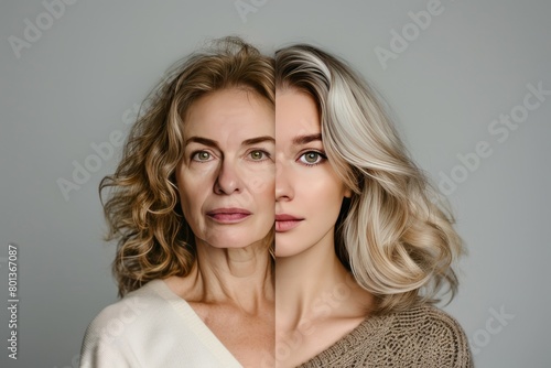 Aging perceptions and emotional well-being in skin discussions: exploring identity spots and familial life narratives through aging transitions. photo