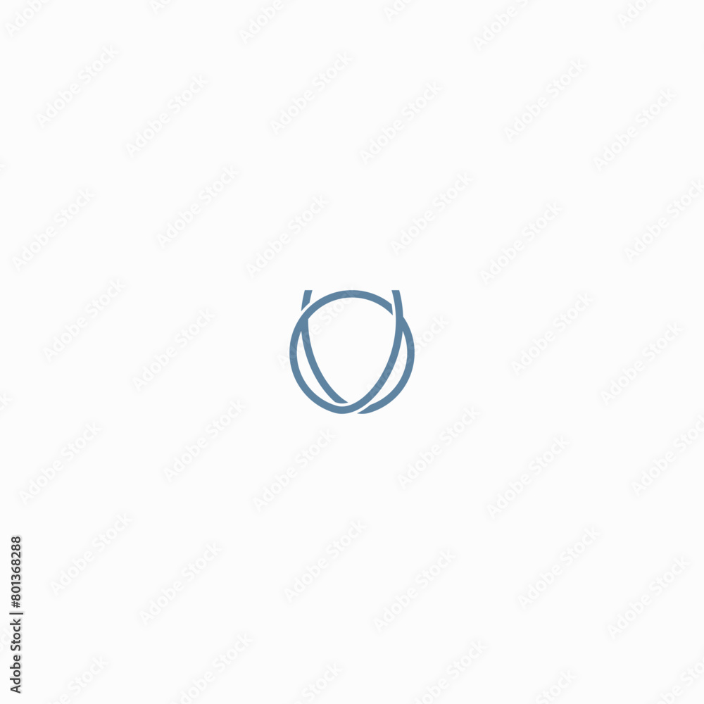 Letter OV Or VO Vector Letter OV Or VO Vector