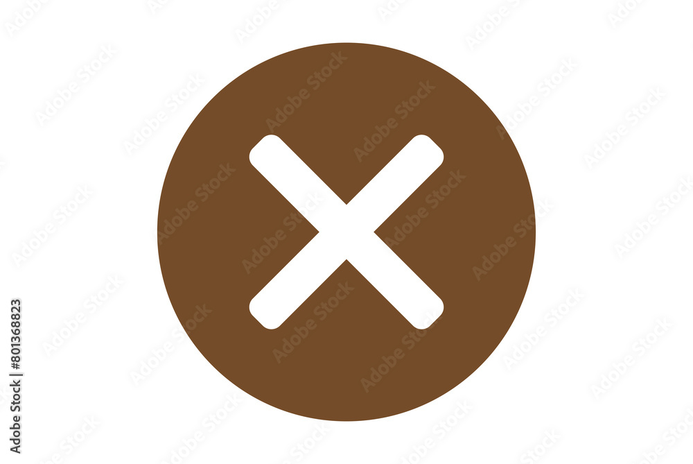 Obraz premium Cross button