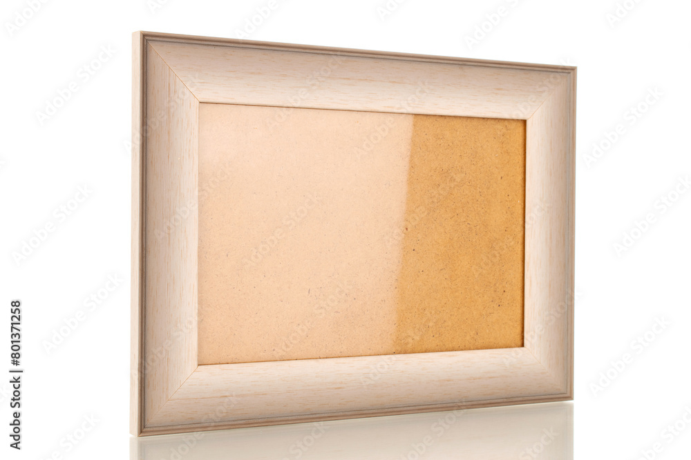 Fototapeta premium One photo frame, macro, isolated on a white background.
