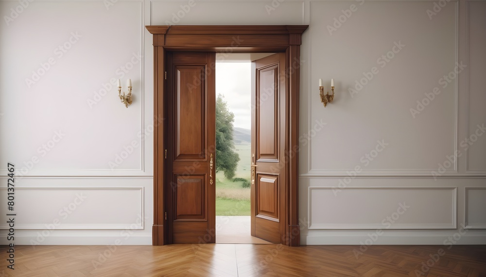 interior of a room with a door interior of a room with a door