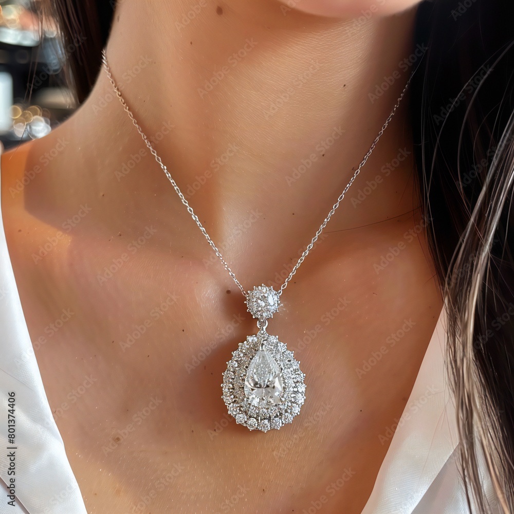 Luxury Gold and Diamond Jewelry pendant