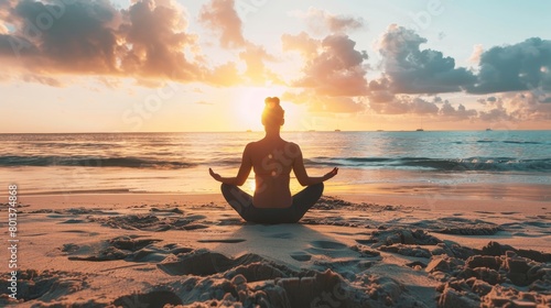 Summer self-care. relaxation, mindfulness, and wellness routines for a rejuvenating season photo