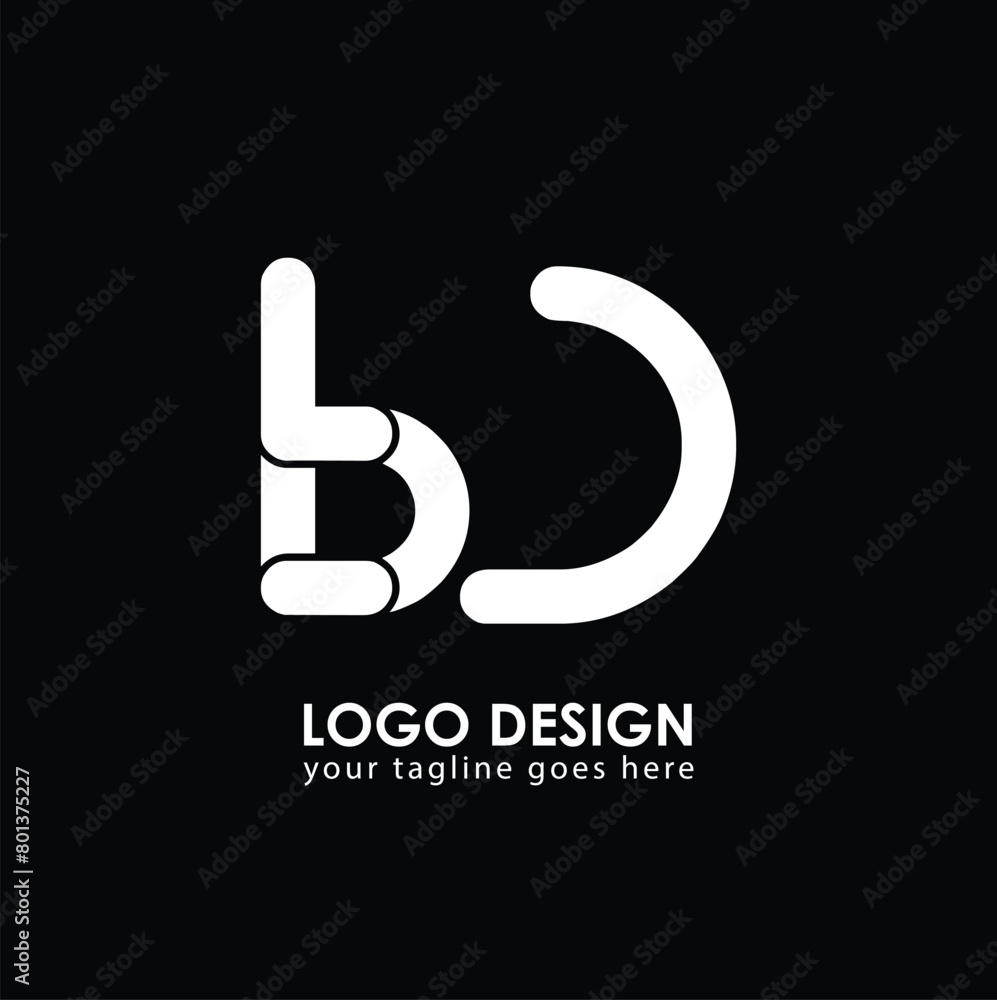 BD BD Logo Design, Creative Minimal Letter HS SH Monogram BD BD Logo Design, Creative Minimal Letter HS SH Monogram