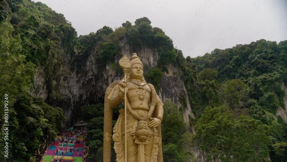 Batu Caves golden statue Kuala Lumpur, Malasia Batu Caves golden statue Kuala Lumpur, Malasia