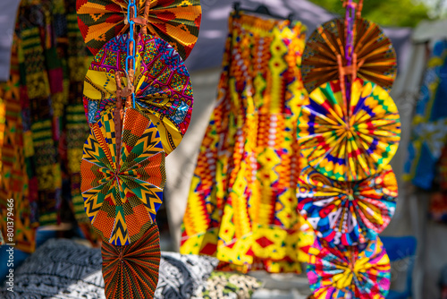 colorful fan at a sales outlet