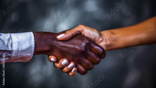 Capturing a Professional Handshake in an Office Setting to Symbolize Agreement and Partnership. Concept Professional Handshake, Office Setting, Agreement Symbol, Partnership Gesture
