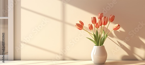 soft tulip arch window room, ai #801383863