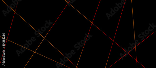 Abstract red and golden color line straight Vector in white background. geometric random chaotic line design with transparent background Vector Illustration.