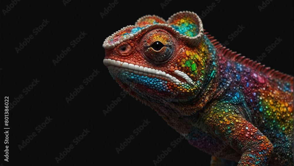 portrait of a chameleon