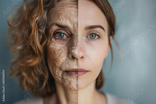 Babyboomer aging secrets unfold through visual age comparisons, split care techniques, and hair color strategies for worry lines.