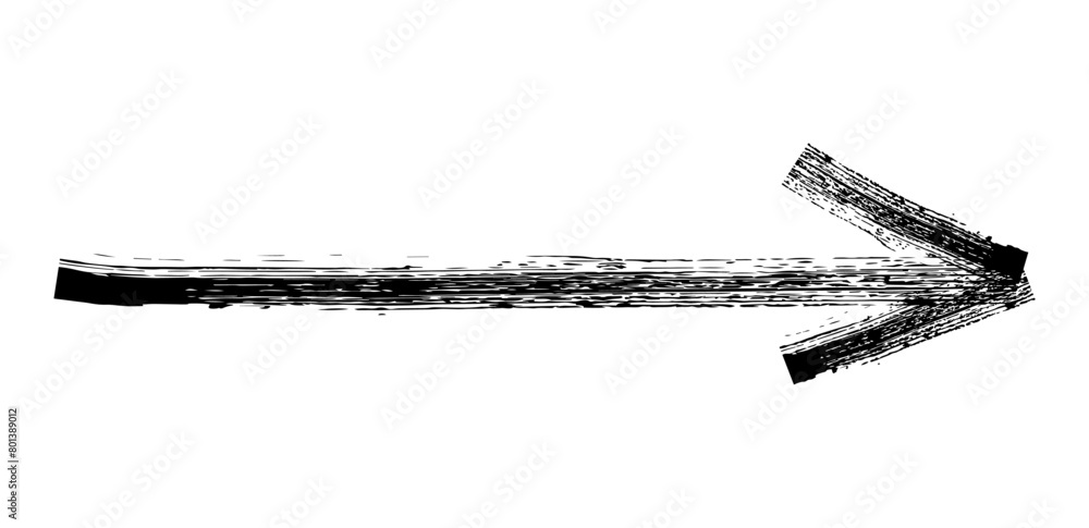 Hand drawn simple arrow drawn with wax crayon, chalk or charcoal. Uneven dry texture for underlining highlighting. Pencil drawn lines, strikethrough, grungy vector isolated on white Hand drawn simple arrow drawn with wax crayon, chalk or charcoal. Uneven dry texture for underlining highlighting. Pencil drawn lines, strikethrough, grungy vector isolated on white