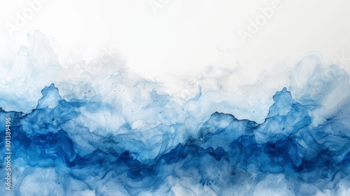 abstract white background with blue gradient, soft edges, watercolor, minimalist, high resolution, in style of a stock photo, light color theme, bright and airy, light tone  photo