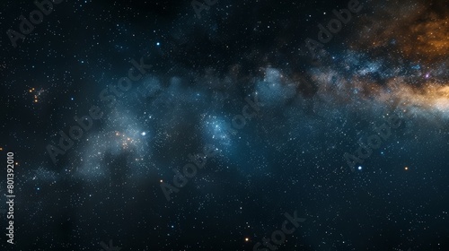 A mesmerizing view of a starry night sky with the Milky Way and distant galaxies.