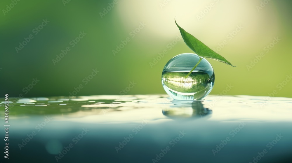A water droplet embodying the essence of life, a symbol of purity and resilience.