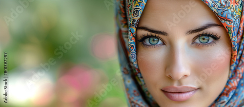 Enigmatic Allure: Woman in Niqab Exudes Mystery During Golden Hour,generated by IA