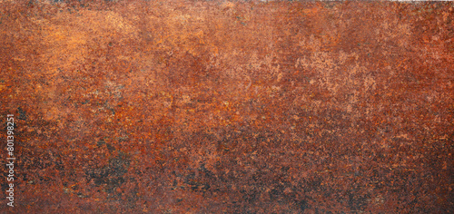 rusty metal background. panoramic iron plate texture
