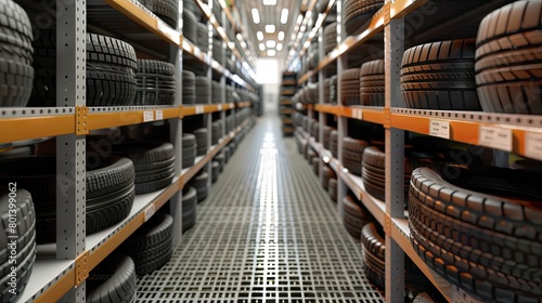 Symphony of Rubber: Tires as Far as the Eye Can See