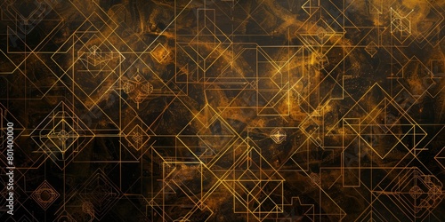 an abstract geometric pattern background, with intricate line textures arranged in a fractal-like pattern that gives the impression of infinite complexity and interconnectedness