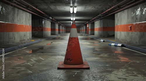 Sunlit Cone: Urban Artistry in a Parking Maze